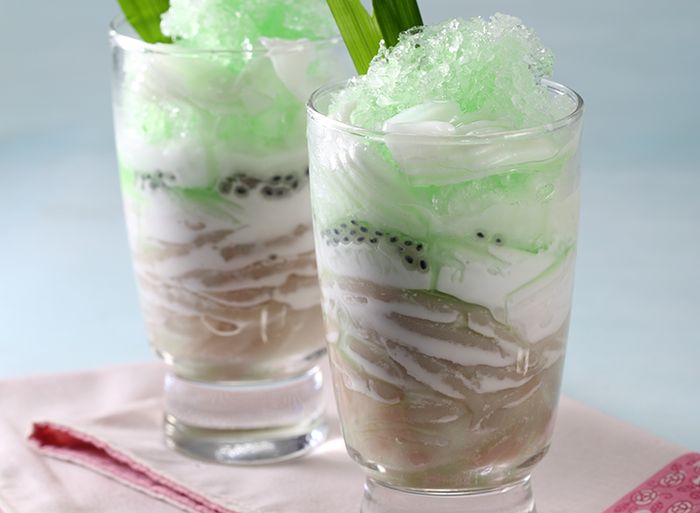 Minuman Buka Puasa Bahan Pisang, Cendol Hunkwe Pisang Bikin Keluarga Ceria