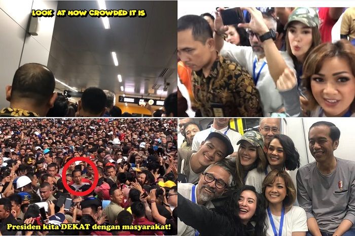 Kondisi saat jajal MRT Jakarta dan peresmian MRT oleh Presiden Jokowi