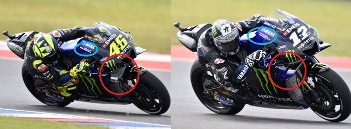 Beda motor M1 Valentino Rossi dan Maverick Vinales di MotoGP Argentina 2019