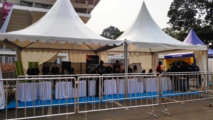 Booths at the 2019 eSports President's Cup Final