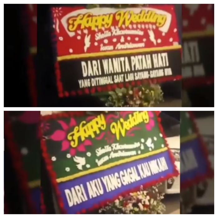 Bunga untuk pernikahan mantan