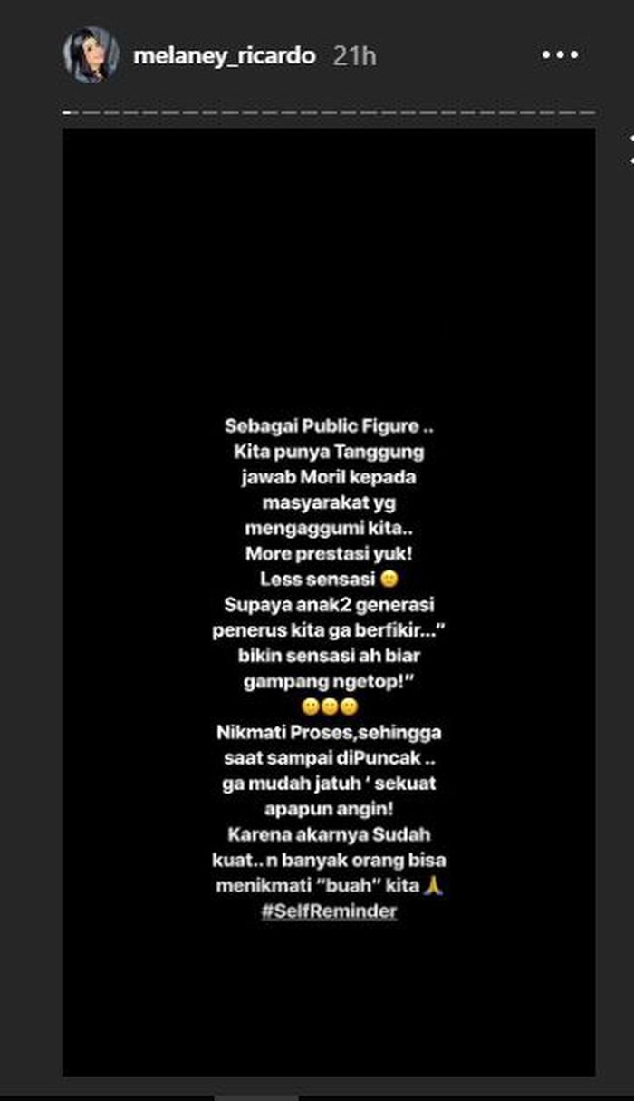 Unggahan Melaney Ricardo