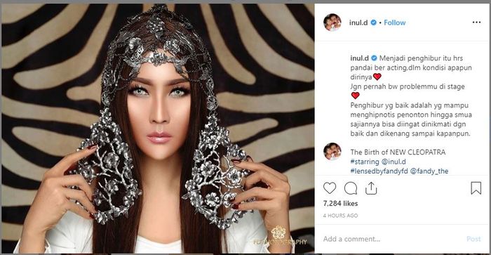 Inul membagikan nasihatnya perihal menjadi seorang artis atau penghibur