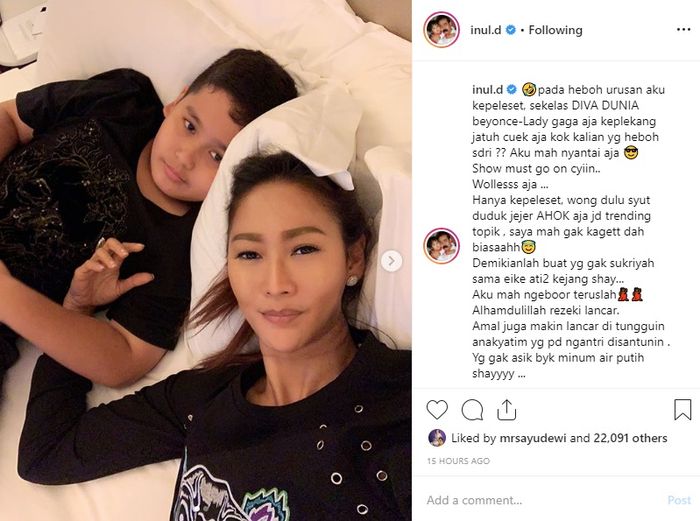 Inul Daratista balas komentar netizen dengan ucapan yang menohok