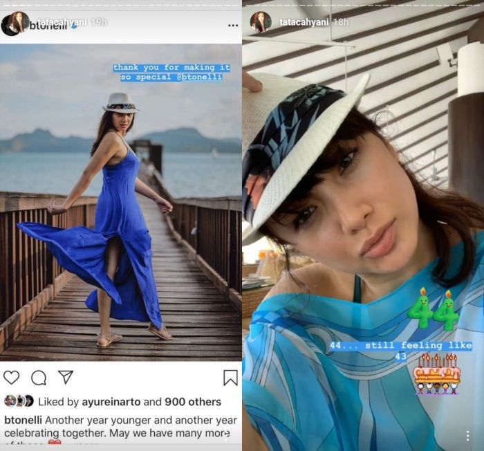 Berulang Tahun ke-44, Tata Cahyani, Janda Tommy Soeharto Dapat Kado Ultah dari sang Pacar yang Ternyata Aktor Hollywood