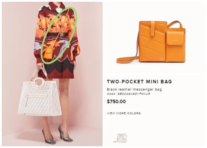 Detil tas pinggang ala kernet bus yang dikenakan Syahrini.