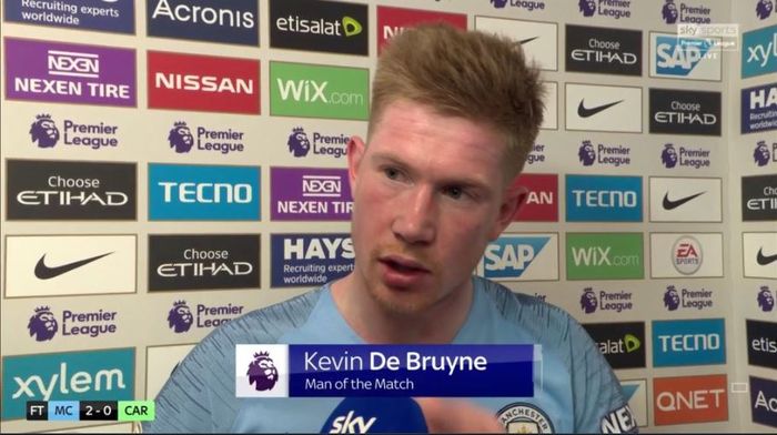 Gelandang Manchester City, Kevin de Bruyne.