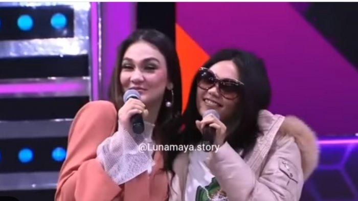 Luna Maya dan Syahrini palsu di sebuah acara