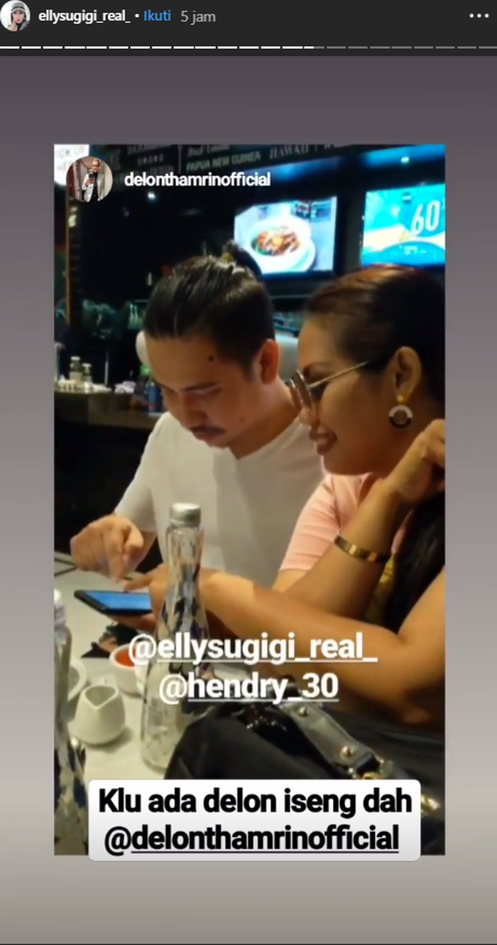 Potret kemesraan <a href='https://pontianak.tribunnews.com/tag/elly-sugigi' title='Elly Sugigi'>Elly Sugigi</a> dan Hendry Prasetyo