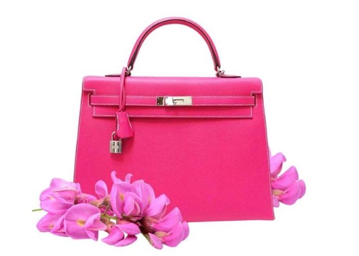 Hermes Kelly 35 Sellier Leather Palladium Hw Rose milik Mayangsari seharga 135 juta Rupiah