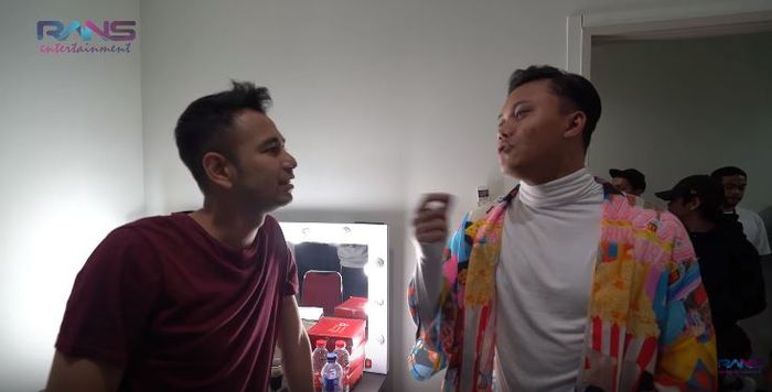 Raffi Ahmad dan Rizky Febian.