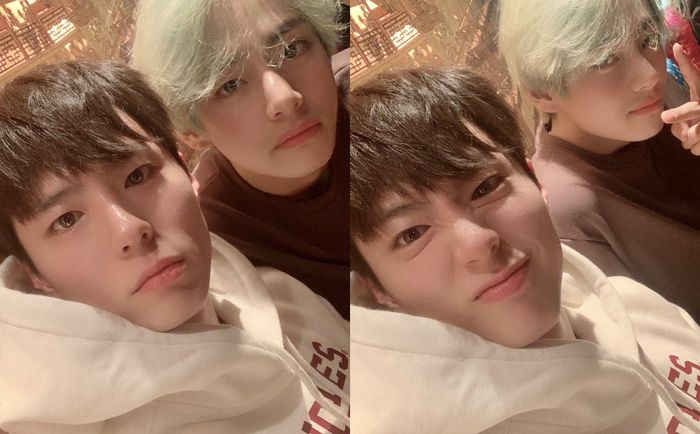 Park Bo Gum bersahabat dengan V BTS sejak di Music Bank.