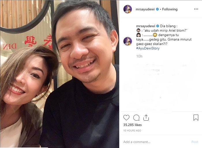 Regi Datau ngotot ingin dibilang mirip mantan pacar Luna Maya, Ariel NOAH.