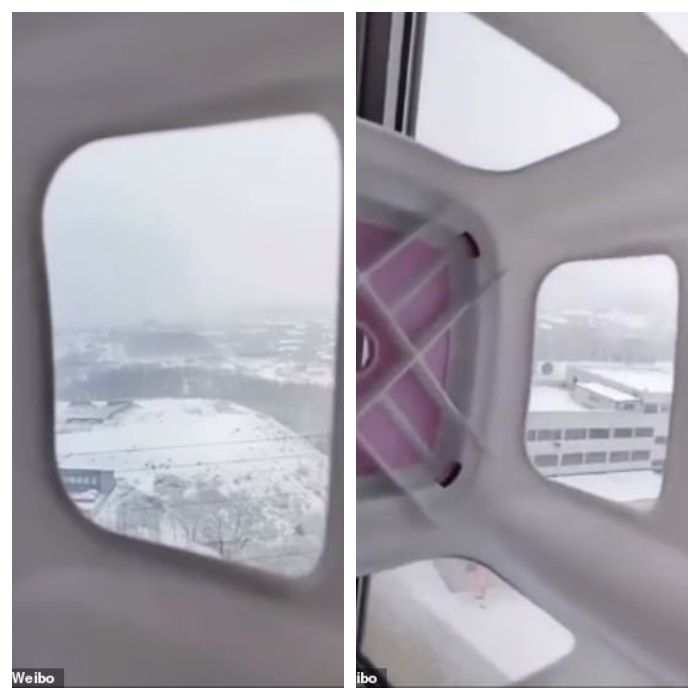 Kolase Challenge pura-pura naik pesawat