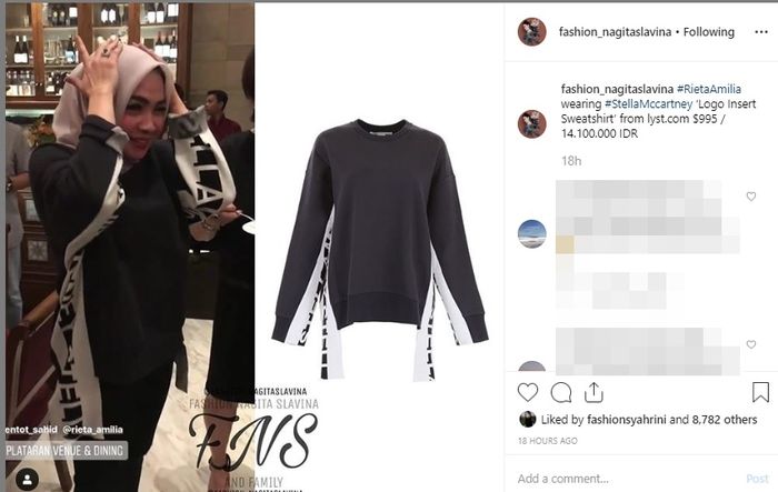 Rayakan Ulang Tahun, Mama Nagita Slavina Tampil Modis dengan Sweatshirt Seharga Motor! | Instagram @fashion_nagitaslavina