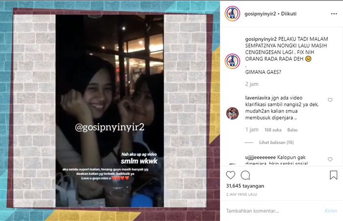 Terduga Pengeroyokan Audrey Ternyata Masih Santai Nongkrong Di Cafe Tadi Malam, Videonya Bikin Warganet Geram