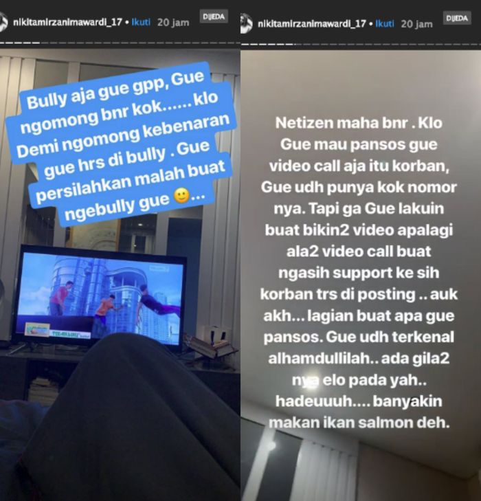 Nikita Mirzani dibilang pansos