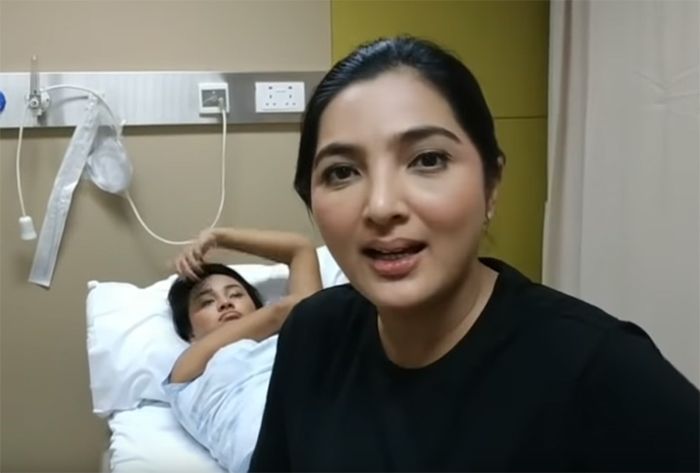 Ashanty menemani Aurel di rumah sakit