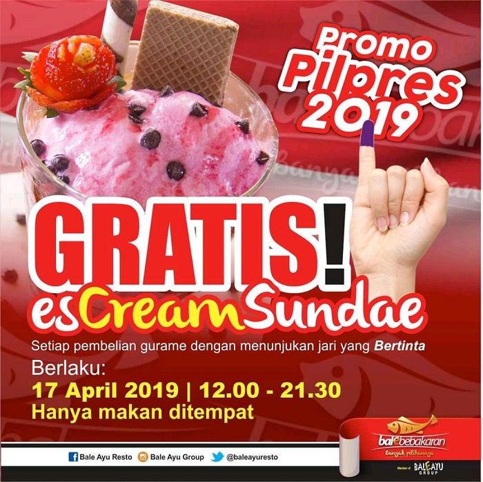 Promo dari escream Sundae