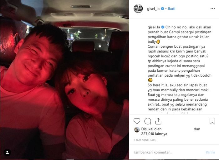 Unggahan Gisel