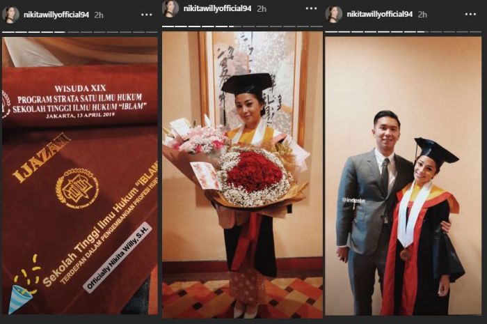 Nikita Willy diwisuda