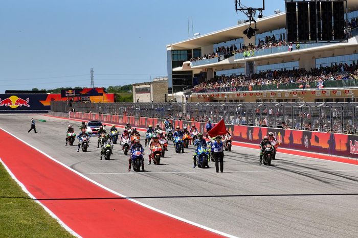 Ilustrasi balapan MotoGP di Circuit of the Americas, Austin, Amerika Serikat.