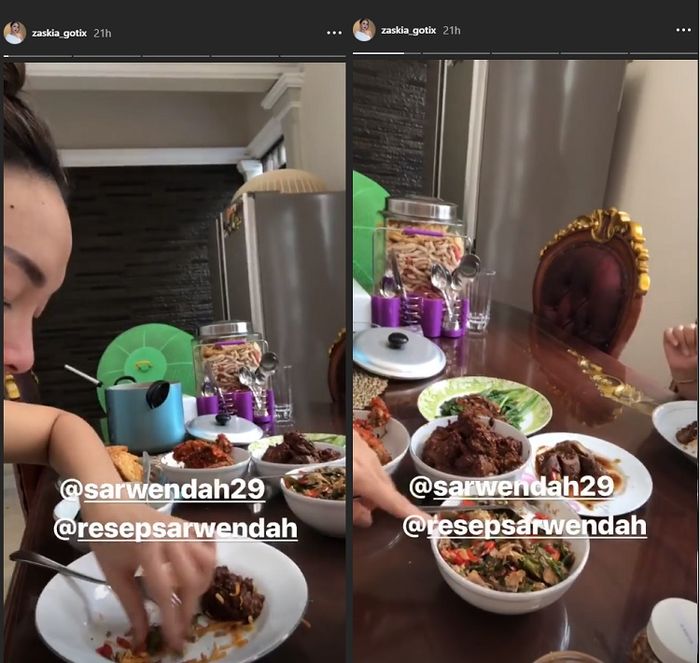 Penampakan ruang makan <a href='https://pontianak.tribunnews.com/tag/zaskia-gotik' title='Zaskia Gotik'>Zaskia Gotik</a>