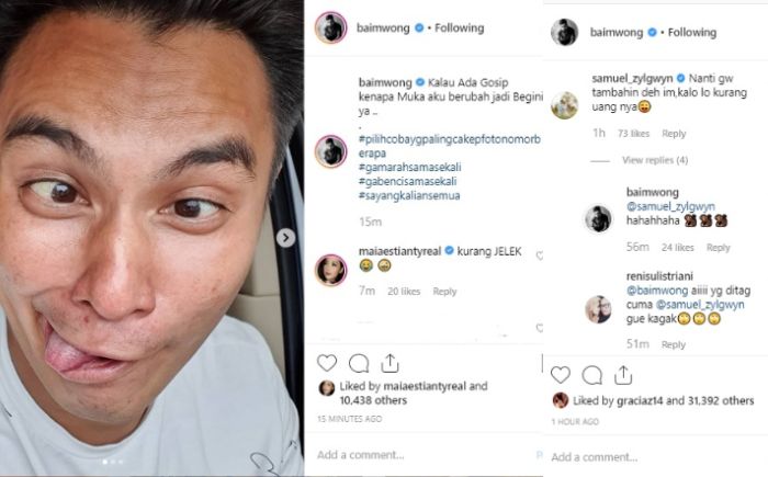 Samuel Zylgwyn beri bantuan untuk Baim Wong.