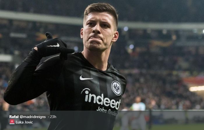 Penyerang pinjaman Eintracht Frankfurt, Luka Jovic