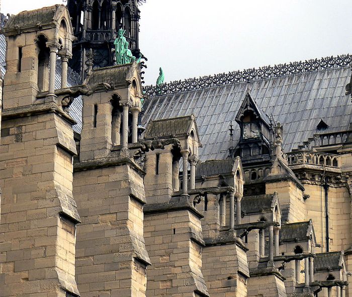 Detail Katedra Notre-Dame.