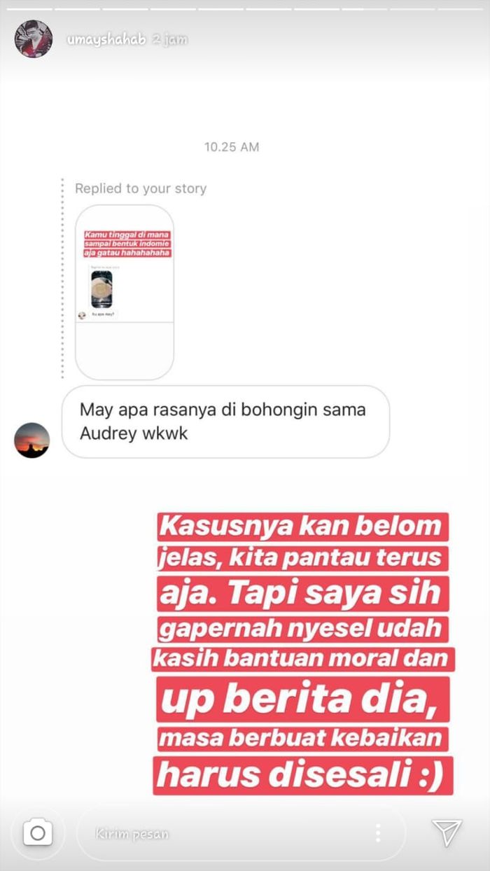 Umah Shahab Ngaku Enggak Menyesal