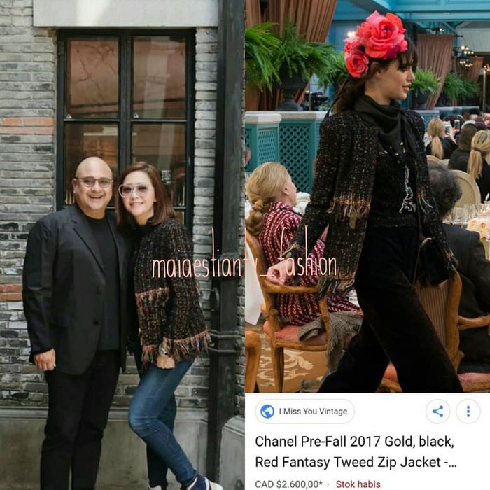 Kolase foto fashion Maia Estianty.