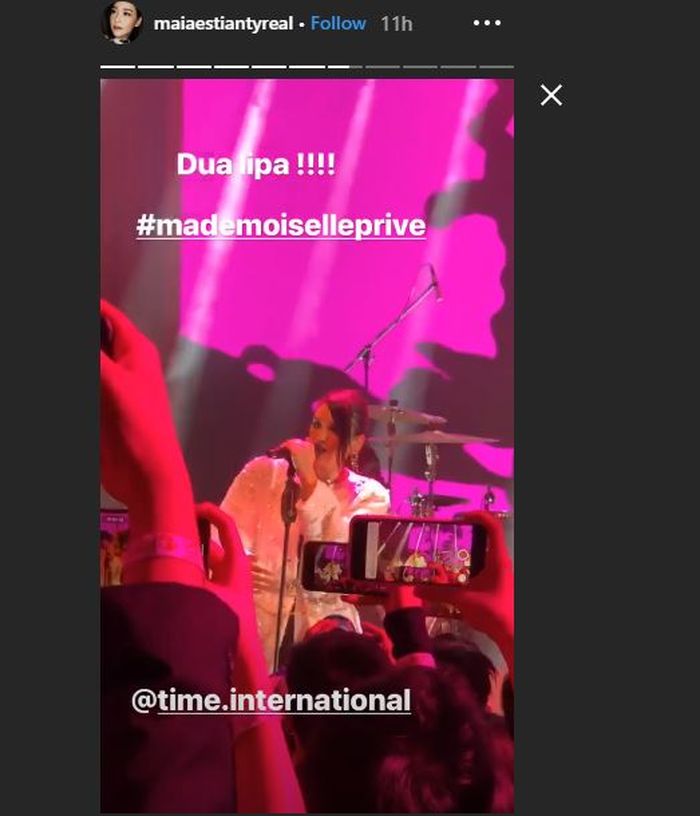 Instastory Maia Estianty.