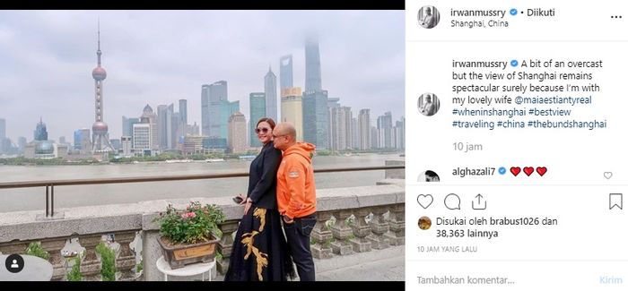 Irwan Mussry juga ikut pamerkan kemesraan dengan Maia Estianty
