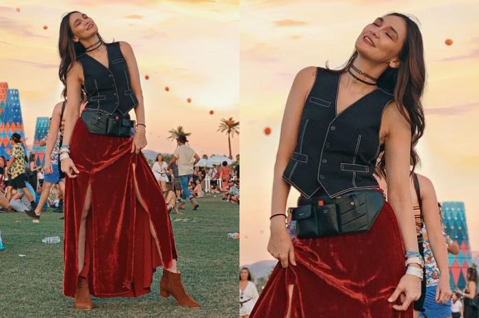 Penampilan cantik Luna Maya dengan kulitnya yang putih mulus merata