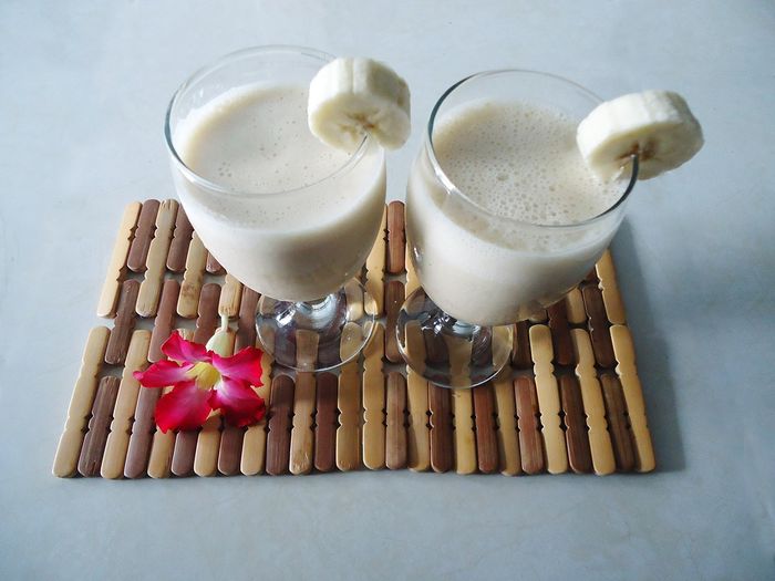 Ilustrasi smoothies pisang