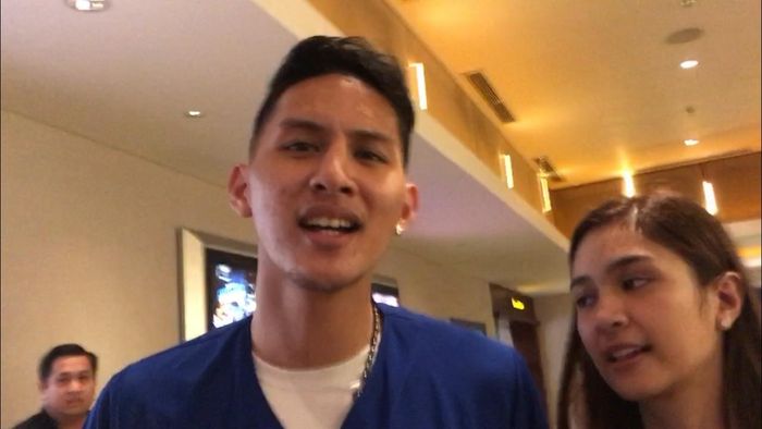 Daniel Wenas dan Mikha Tambayong saat ditemui Grid.ID di bioskop bilangan Kelapa Gading, Jakarta Utara pada Selasa (23/4/2019).