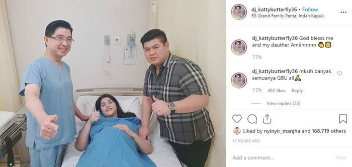 DJ Katty Butterfly sesaat sebelum melahirkan