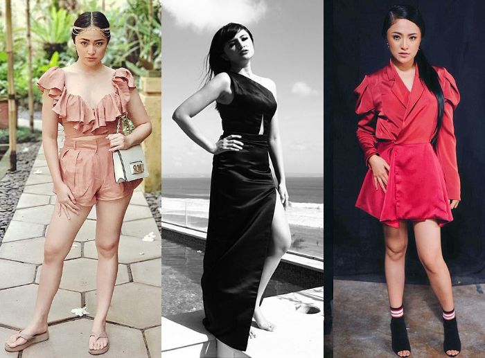 Deretan penampilan Marshanda menganakan berbagai model busana seksi yang curi perhatian
