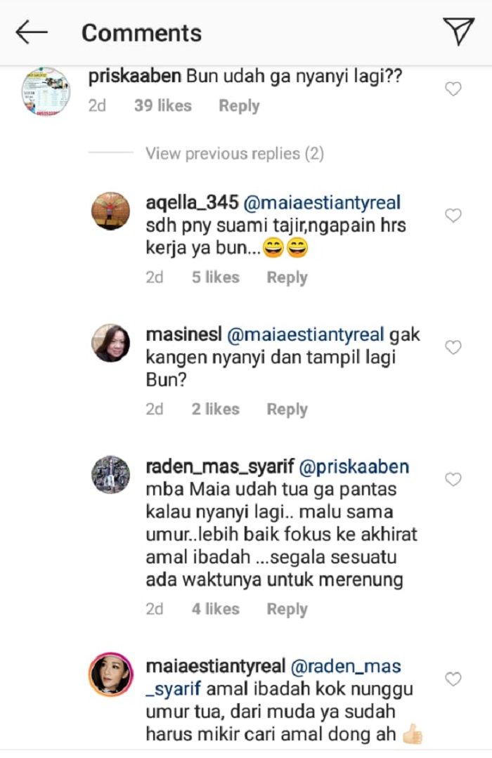 Disebut Tua Hingga Tak Pantas Bernyanyi Lagi, Maia Estianty Berikan Balasan Bijak
