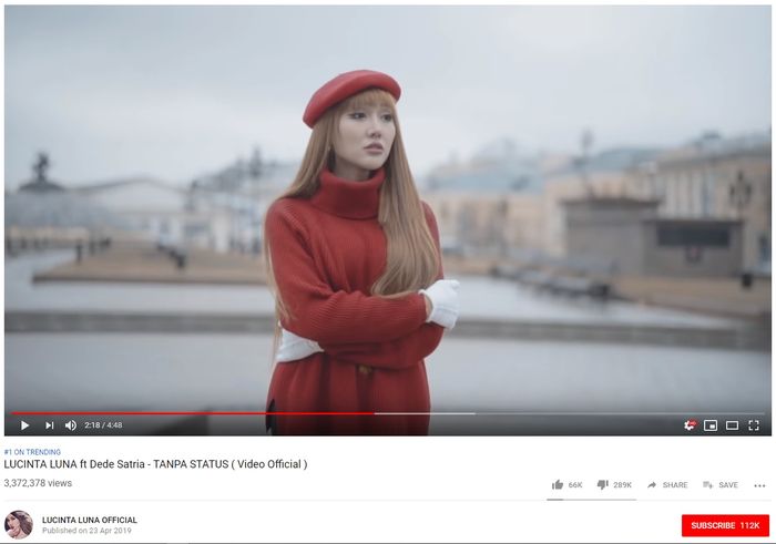 Meskipun Trending Nomor 1, Video Klip Lucinta Luna Banjir Dislike