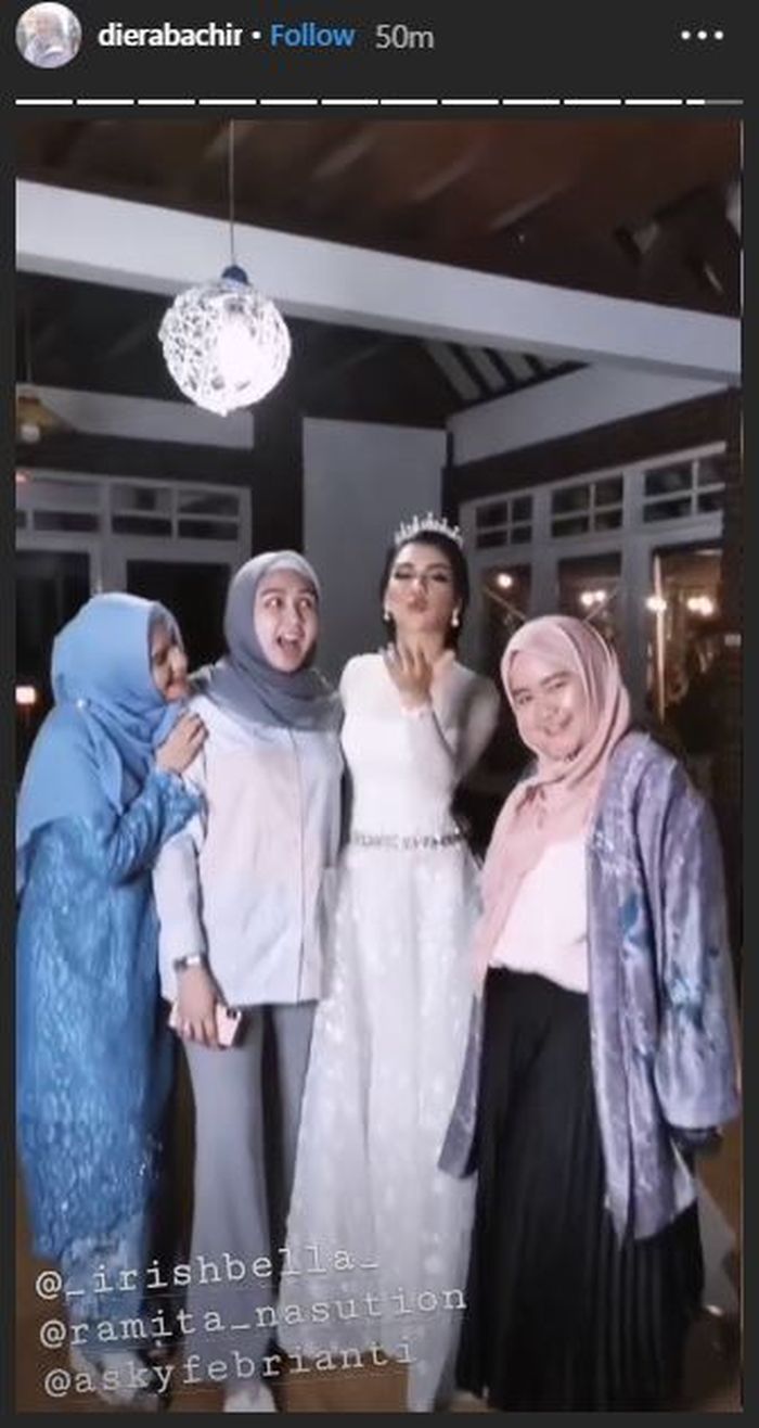  Instastory Diera Bachir. 