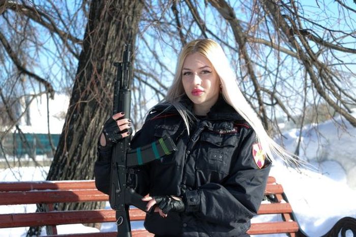 Anna Khramtsova. penjaga elit dari rusia pengawal Vladimir Putin