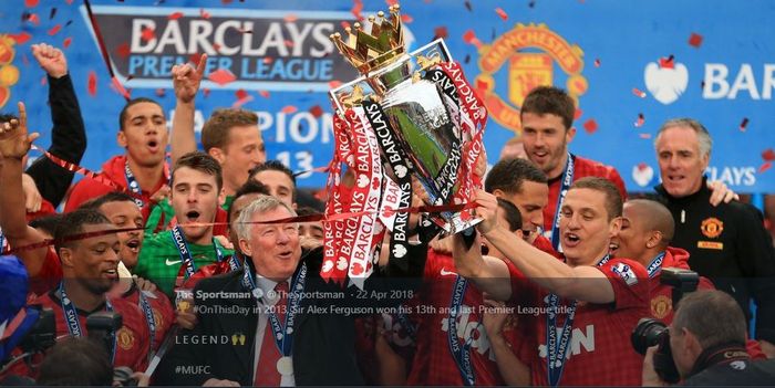 Manchester United kali terakhir merengkuh gelar juara Liga Inggris musim 2012-2013 ketika masih dilatih Sir Alex Ferguson.