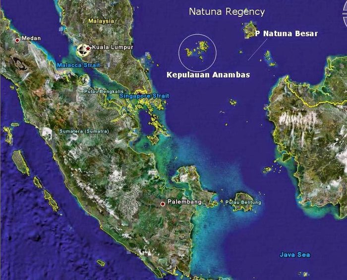 Posisi geografis Natuna