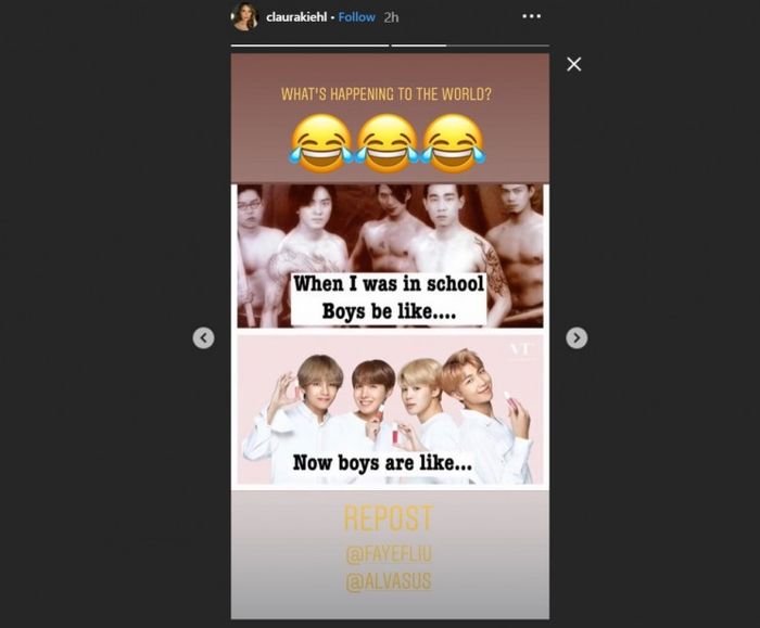 Cinta Laura instagram story