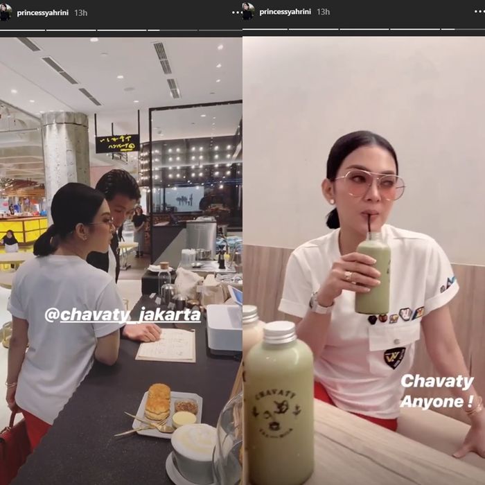 Syahrini dan Reino mengunjungi usaha kuliner