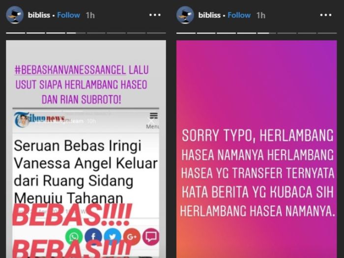 Vanessa Angel mantan status