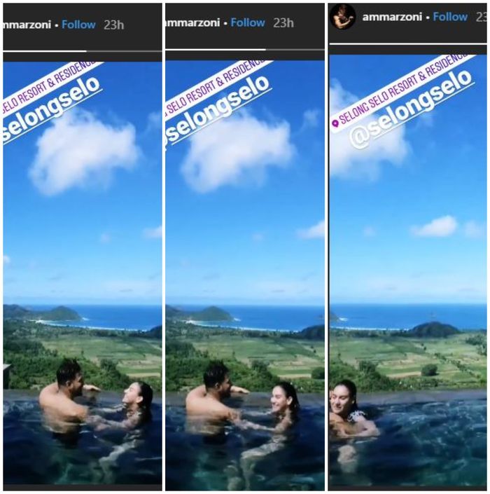 Ammar Zoni dan Iriish Bella bulan madu 