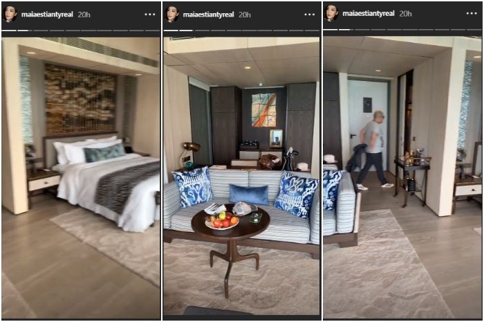 Kamar Hotel tempat Maia Estianty dan Irwan Mussry menginap saat bulan madu di Maldives.